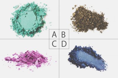 【心理テスト】4色のアイシャドーわかる、魅力と活かし方