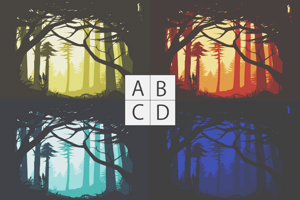 【心理テスト】4色に輝く魔法の森、足を踏み入れたいのは？　答えでわかるあなたの魅力