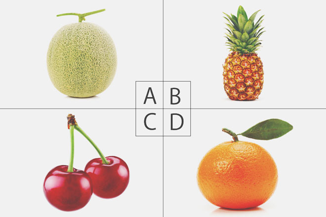 【心理テスト】4つのうち本物のフルーツはどれ？　答えでわかる密かな欲望