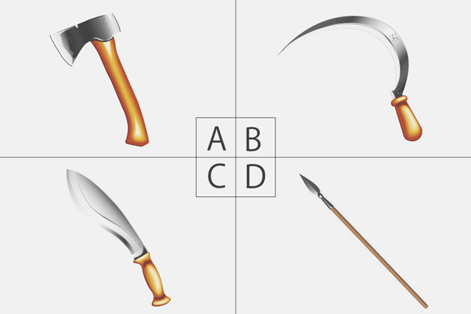 【心理テスト】選んだ武器でわかる、あなたが守るべきもの