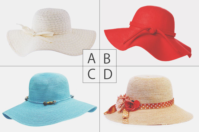 【心理テスト】4つの帽子、どれがほしい？　答えでわかるあなたが守り抜きたいもの