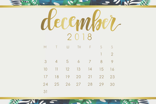 12月の開運カレンダー 18年最後の大吉日は12月3日と7日 金運アップ 目標達成運吉 占いtvニュース