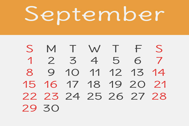 【9月の開運カレンダー】9月24日は金運が高まる日、開運旅行にもオススメの吉日！