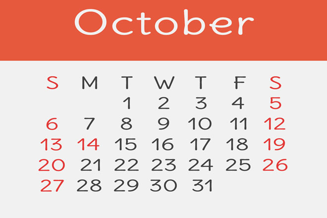 【10月の開運カレンダー】10月8日は金運良好、新しいものを買うなら午後が吉！
