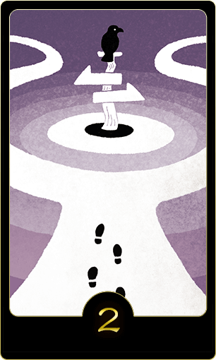 水晶玉子オリエンタルタロット『分かれ道』のカード