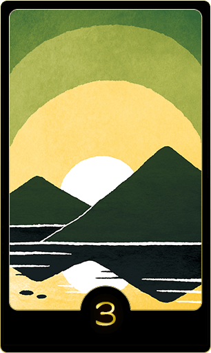 水晶玉子オリエンタルタロット『夜明け』のカード