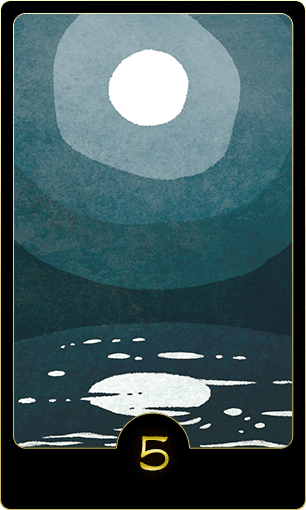 水晶玉子オリエンタルタロット『静寂』のカード