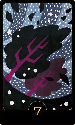 水晶玉子オリエンタルタロット『嵐』のカード