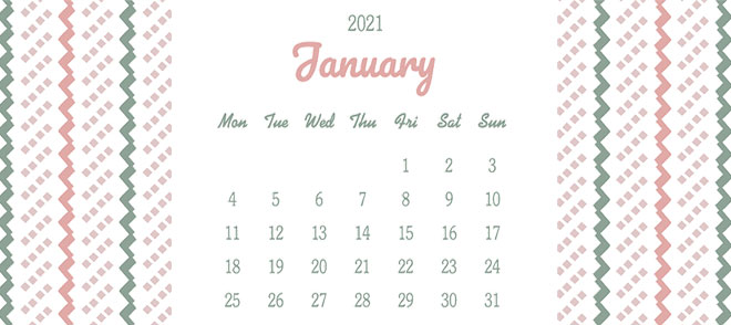 1月の開運日カレンダー