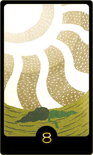 水晶玉子オリエンタルタロット『枯渇』のカード