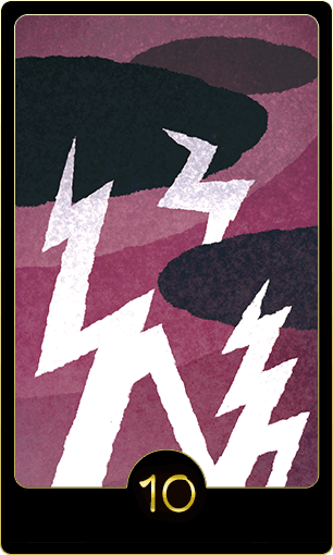 水晶玉子オリエンタルタロット『稲妻』のカード