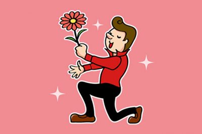【心理テスト】花を差し出す男性にあなたは？　答えでわかる、あなたの恋愛恐怖度