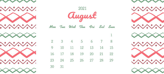 8月の開運日カレンダー