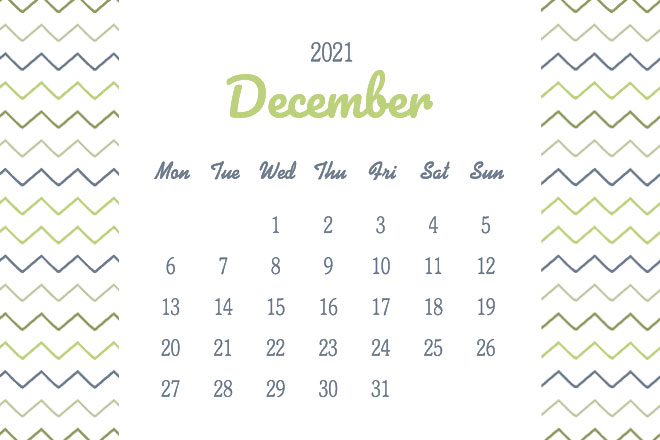 12月の開運日カレンダー