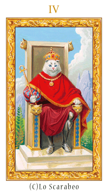 白猫タロット4.皇帝